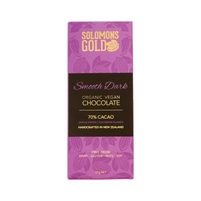 Solomons Gold Organic Vegan Smooth Dark Chocolate (70% Cacao) 55g